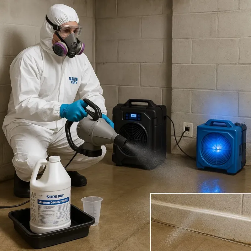Sanitization and Odor Removal process in New Pekin, IN